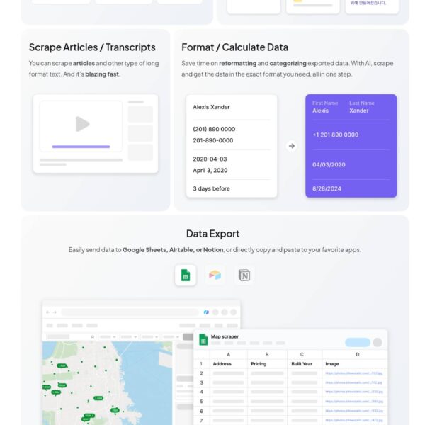 Thunderbit homepage showing the AI web scraper pitch and its user-count claim