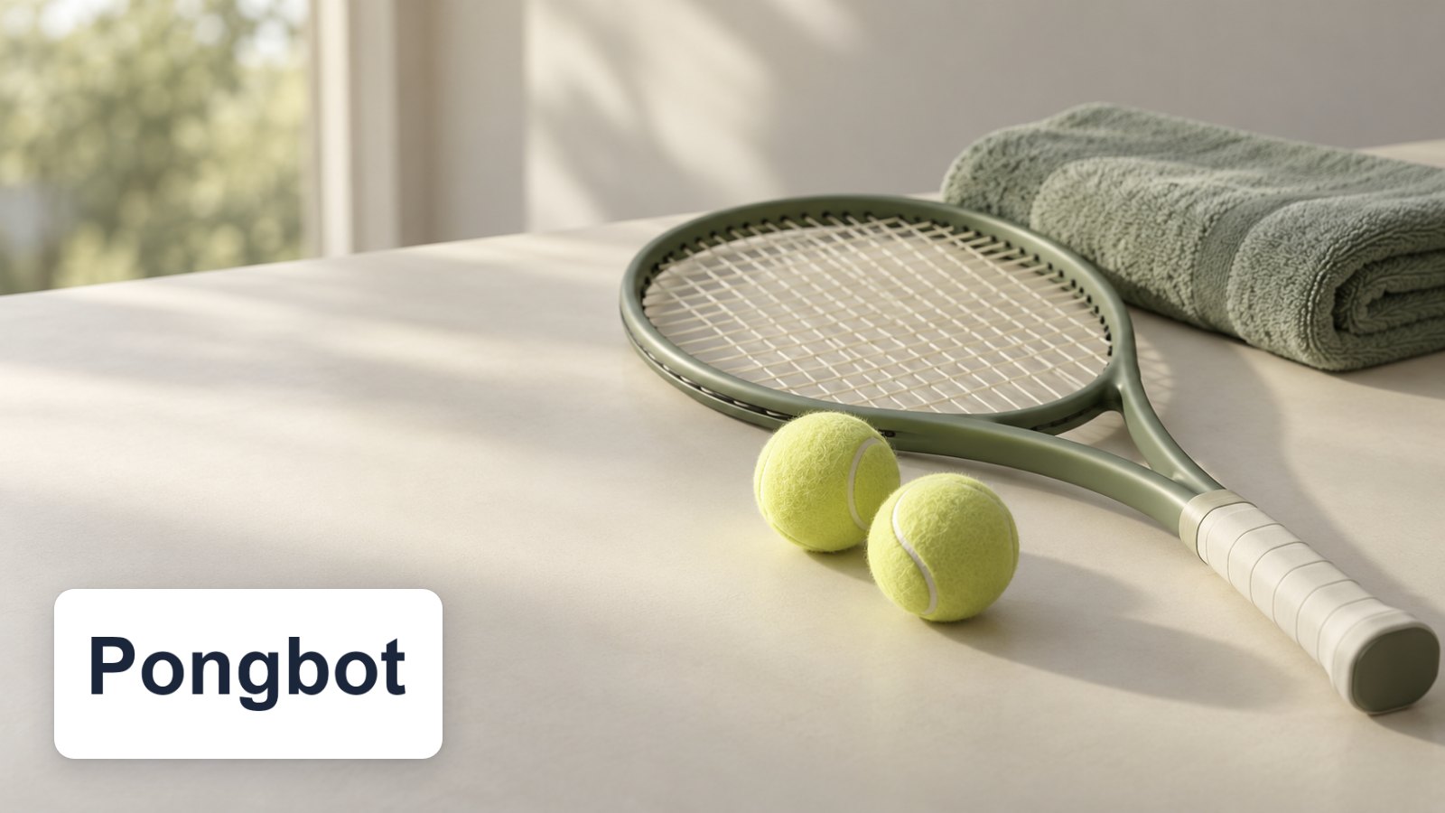 Pongbot logo with racket